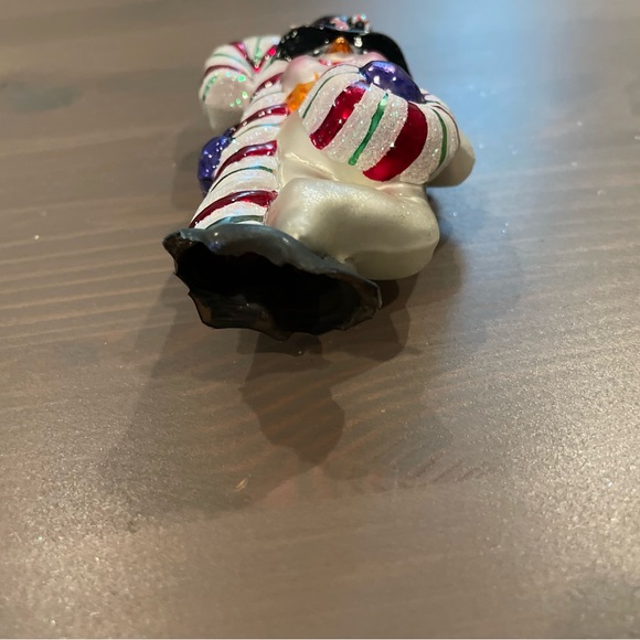 ❌SOLD❌ Christopher Radko Christmas Ornament Frosty The Snowman Candy Cane - Picture 3 of 6